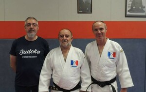 Y. Boiteau et R. Babin représentent le judo-club de Montreuil-Juigné au sommet de la hiérarchie