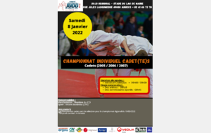 CHAMPIONNAT DEPT INDIVIDUEL CADET(TE)S