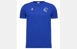 T-shirt bleu Le coq sportif